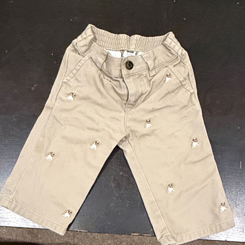 Janie and jack 6/12 bull dog khaki trousers